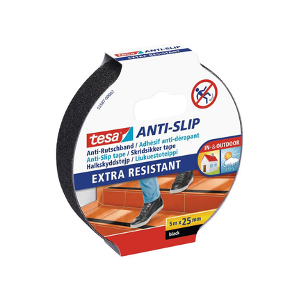 TESA 2.5CM*5M ANTI SLIP TAPE - BLACK 