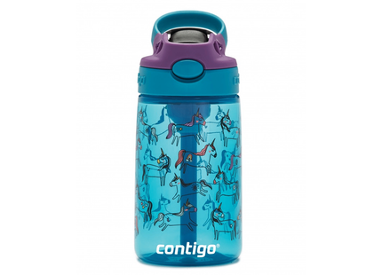Sticla apa copii Contigo, Plastic, 420ml, Albastru/Violet