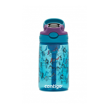 Sticla apa copii Contigo, Plastic, 420ml, Albastru/Violet