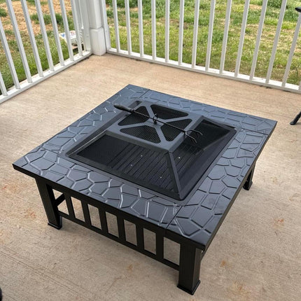 Square wood-burning stove - 32 inch