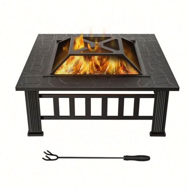 Square wood-burning stove - 32 inch