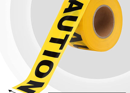 Yellow warning tape