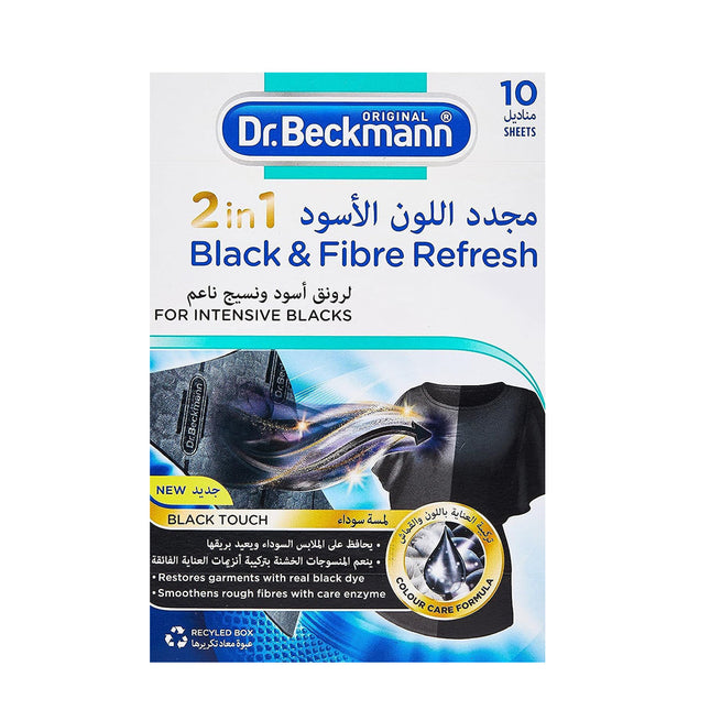 Dr. Beckmann 2 In 1 Black and Fiber Refresh 10 Sheets