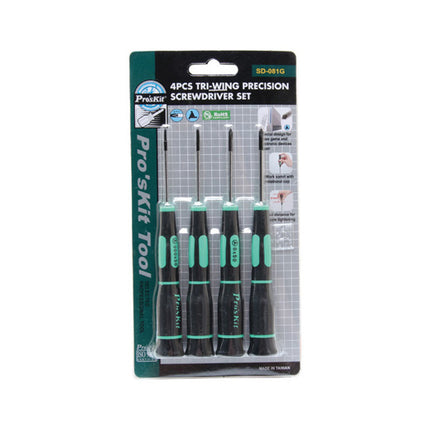 PROSKIT 4PCS SET PRECESION SCREW DRIVER SD-081G