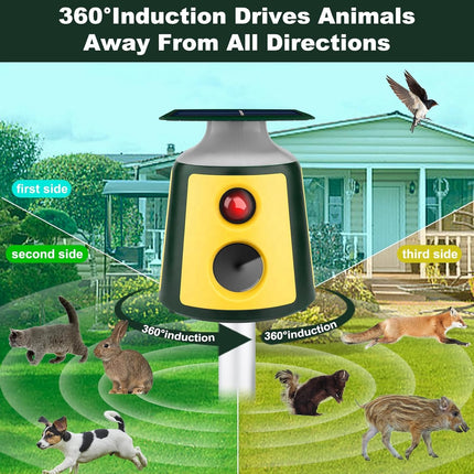 SM13-6_SOLAR CHARGING ULTRASOUND ANIMAL REPELLER_طارد حيوانات