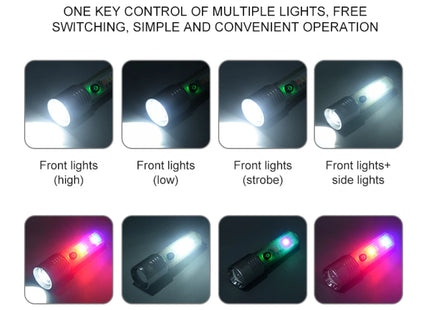 Multi-function lens flashlight