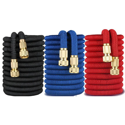 The magic garden hose is expandable from 5 to 25 metres 