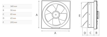 شفاط هواء شامي 10 إنش