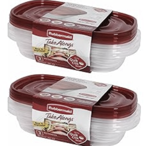 Rubbermaid Food Storage Containers (3.2 Cups)