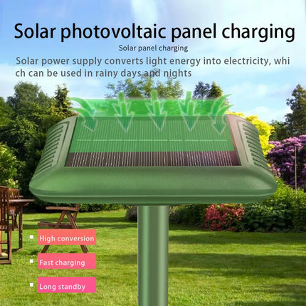  SOLAR ULTRASONIC OUTDOOR SNAKE & RAT REPELLENT 