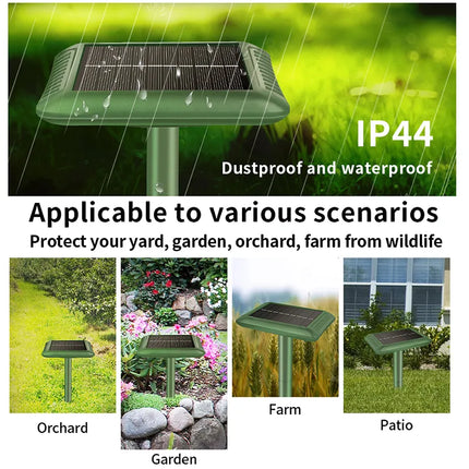  SOLAR ULTRASONIC OUTDOOR SNAKE & RAT REPELLENT 