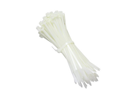 SAPISELCO CABLE TIES WHITE 20CM / 100PCS