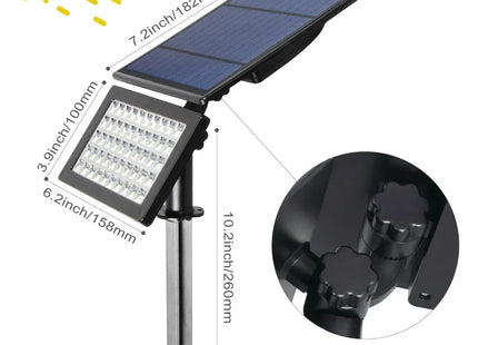 LED SOLAR GARDEN LIGHTS ADJUSTABLE 50 LEDS/5W