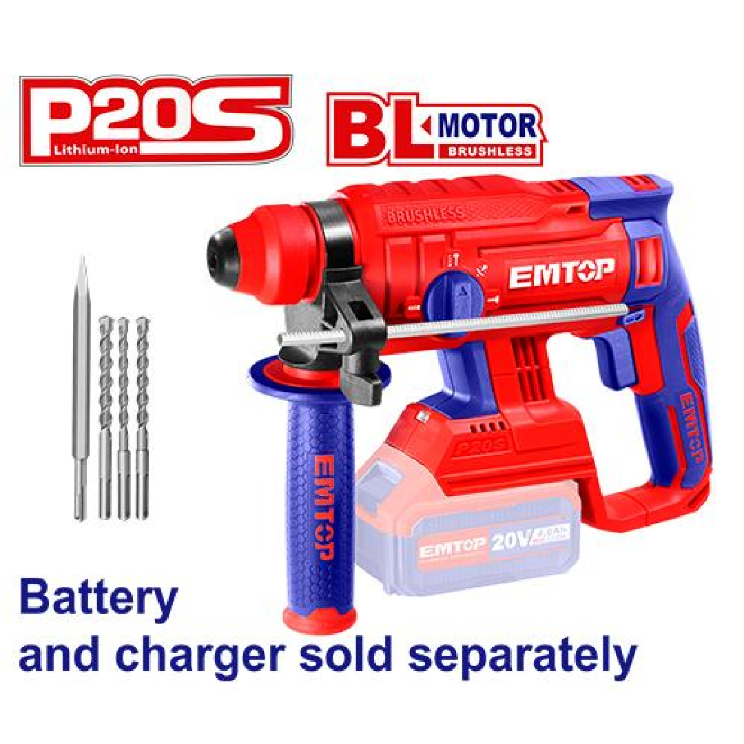 EMTOP ROTARY HAMMER 20V – Mega Hardware