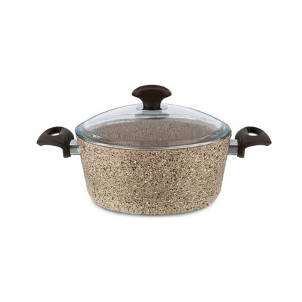 طنجرة طبخ جرانيت كريمي من فاليز 26*12 سم