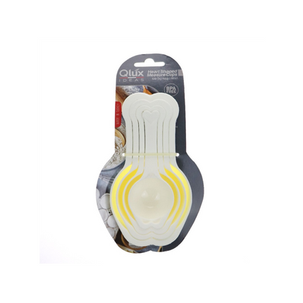 QLUX HEART MEASURE CUPS 4 PCS SET
