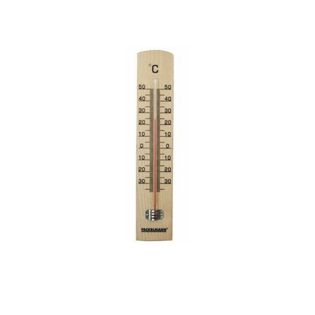 25CM WOODEN THERMOMETER