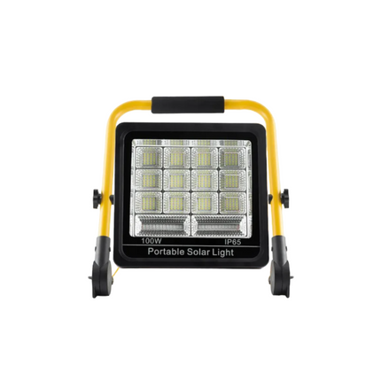 كشاف ميتكو  100 واط طاقة شمسية قابل لإعادة الشحن، أبيض