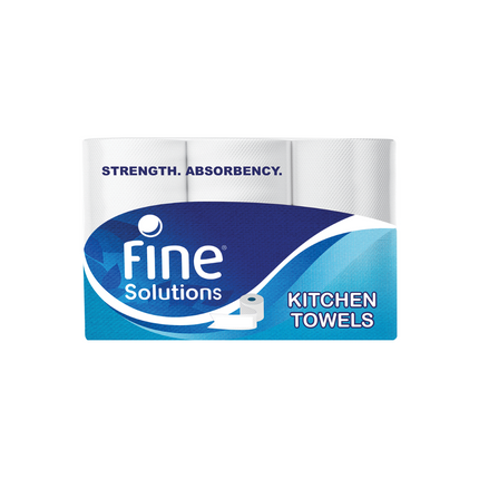 رولات فاين سولوشنز مناشف المطبخ - 6 قطع
