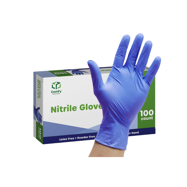 NITRILE M SIZE POWER FREE EXAMINTION GLOVES 