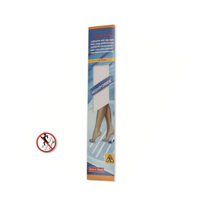 شريط مضاد للانزلاق للحمام عالي القوة 2*38 سم*6 قطع