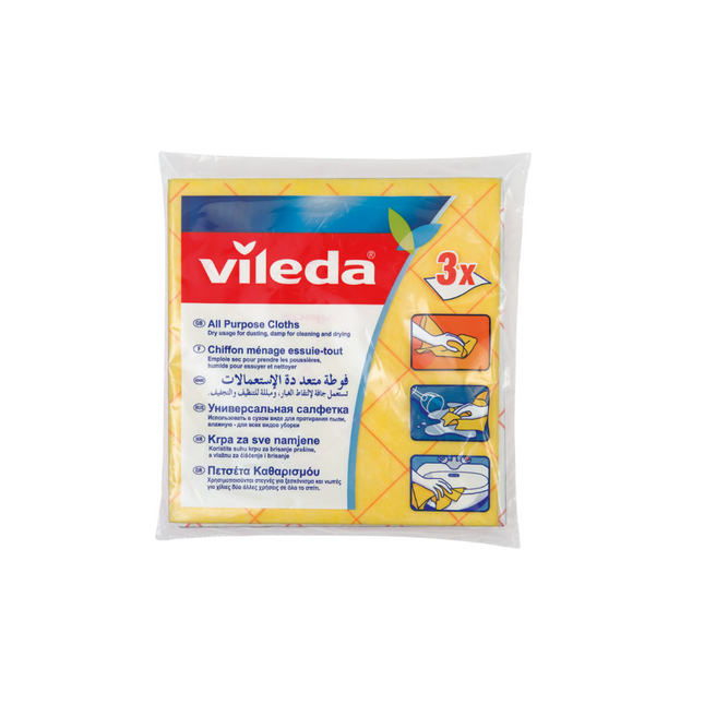 VILEDA MULTI-USE TOWEL  40 X 38 CM, 3 PIECES