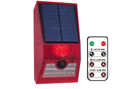 SOLAR LED ALARM LIGHT