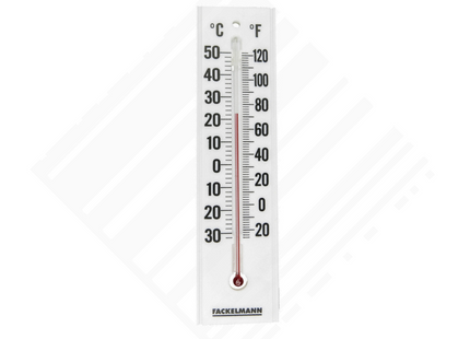 FACKELMANN PLASTIC THERMOMETER-WHITE