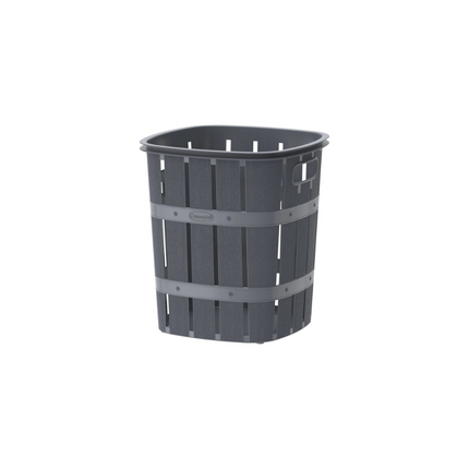 COSMOPLAT  33L CEDARGRAIN LAUNDRY BIN GREY