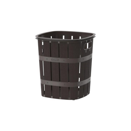 COSMOPLAT 33L CEDARGRAIN LAUNDRY BIN BROWN