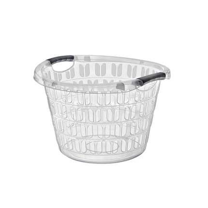 سلة غسيل مستديرة من بولي تايم 33 لتر