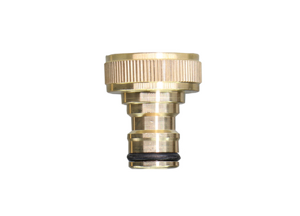 1/2 INCH BRASS HOSE CONNECTOR WITH TAP