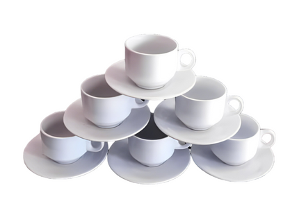 TEA CUP SET - 6 PIECES