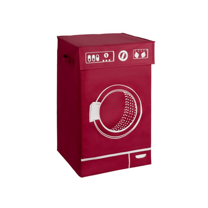 WENKO "LAVO" LAUNDRY BIN, RED