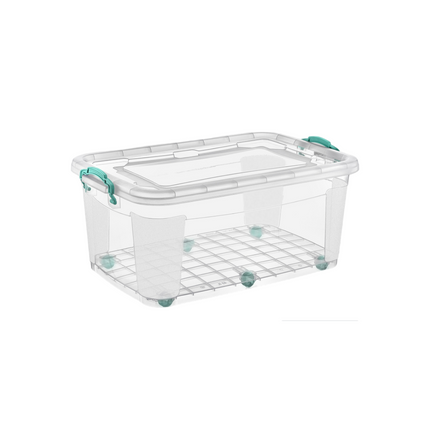 صندوق تخزين بعجلات من بوليتايم 60 لتر