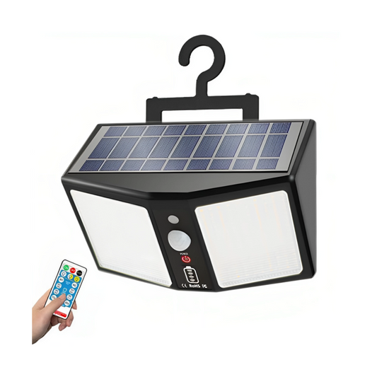 SOLAR FLASHLIGHT LED WITH REMOTE CONTROLLER