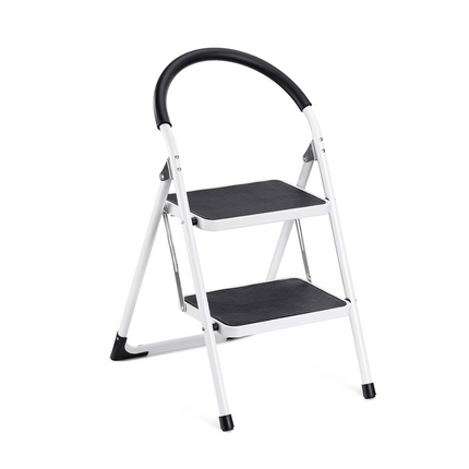 سلم درجتين متعدد الإستخدامات - أبيض