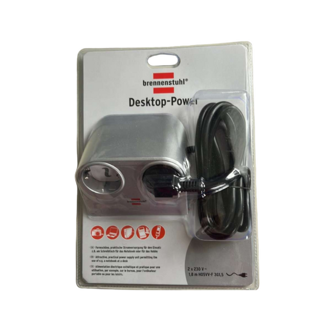 BRENNENSTUHL DESKTOP-POWER-PLUS WITH USB 2.0