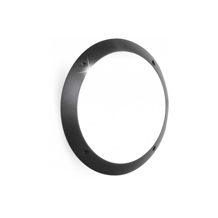 مصباح حائط دائري فوماجالي 30 سم - أسود