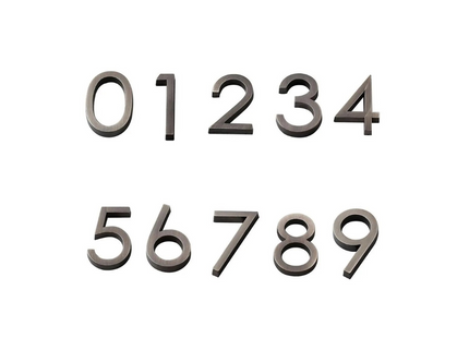 SILVER STICKY NUMBERS FROM 0 TO 9