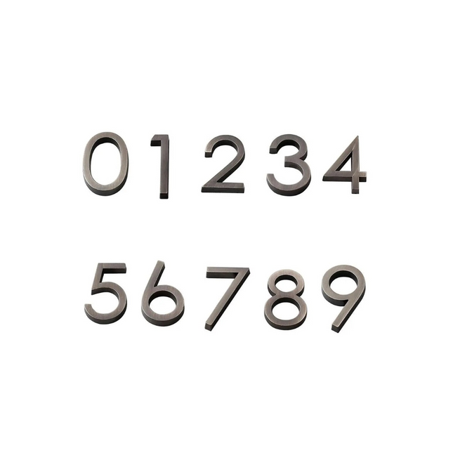 SILVER STICKY NUMBERS FROM 0 TO 9