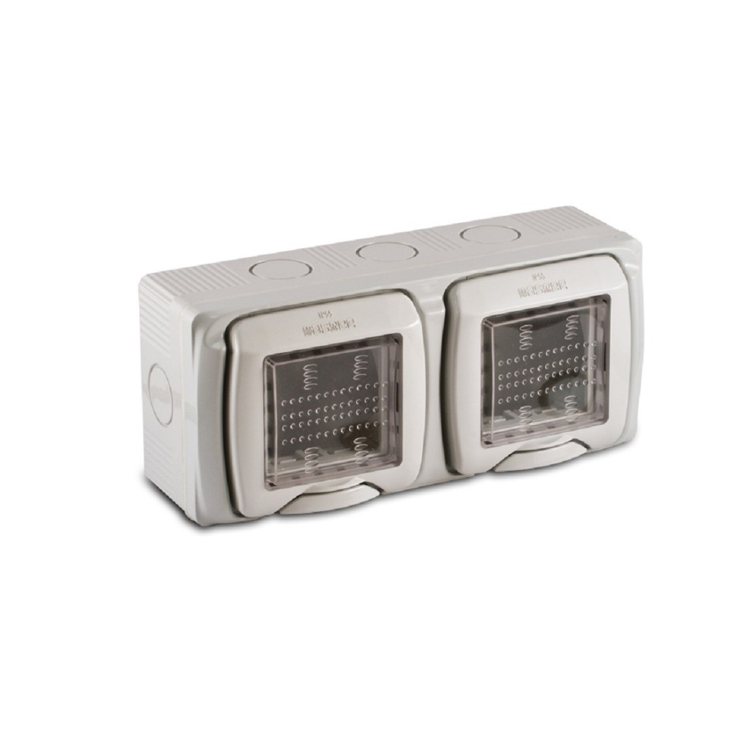 MASTER RAINPROOF DOUBLE SOCKET BOX – Mega Hardware