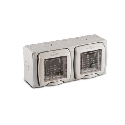 MASTER RAINPROOF DOUBLE SOCKET BOX