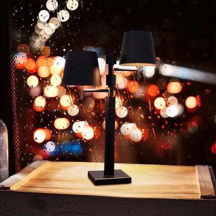 LUXURY WIRELESS RECHARGEABLE DOUBLE TABLE LAMP