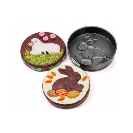 صينية زنكر سبرينج فورم بقاعدة مسطحة وقاعدتين بشكل 26 سم