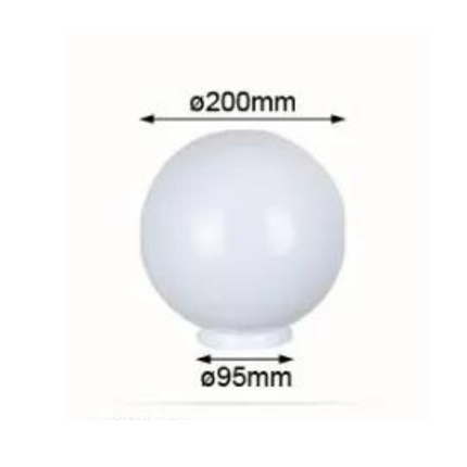 PMMA BALL GARDEN LIGHTING 20CM