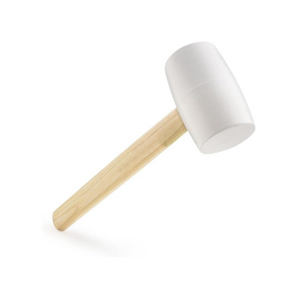 مطرقة مطاط مع يد خشب 12 انش