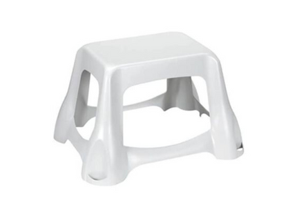 CURVER STEP STOOL LUXE HIGH WHITE