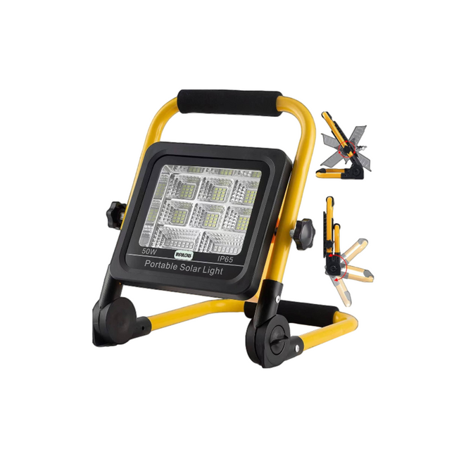 METCO 50W LED SOLAR RECHARGEABLE FLOOD LIGHT_WHITE