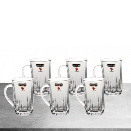 طقم مج زجاجي اركوبال 160 مل - 6 قطع